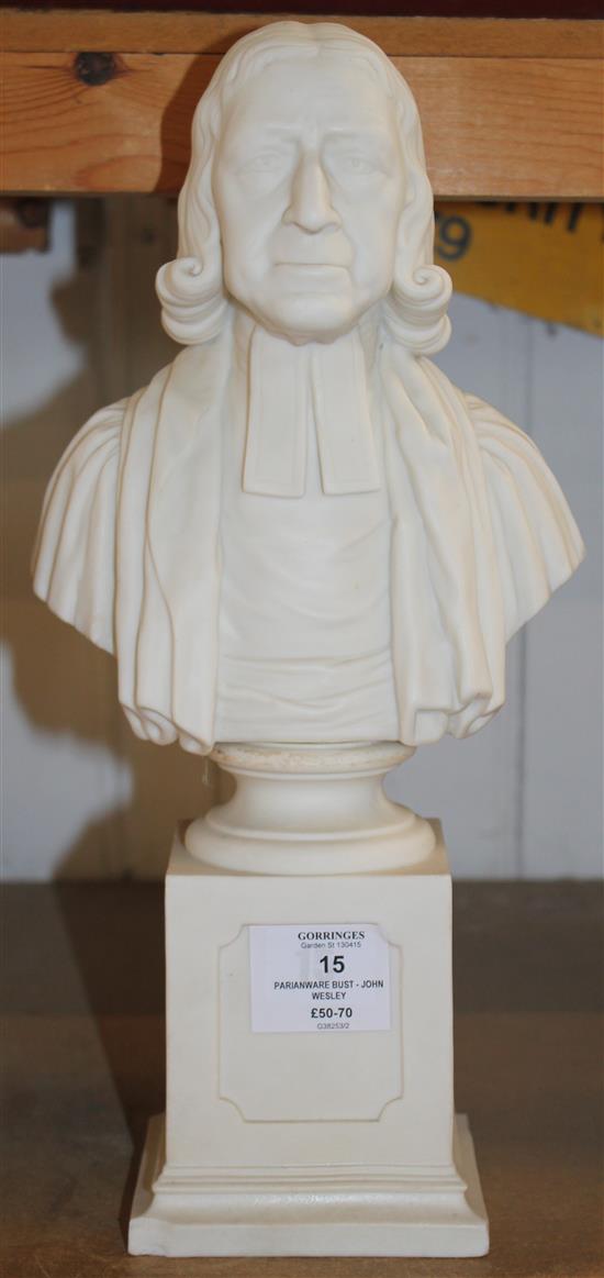 Parianware bust - John Wesley